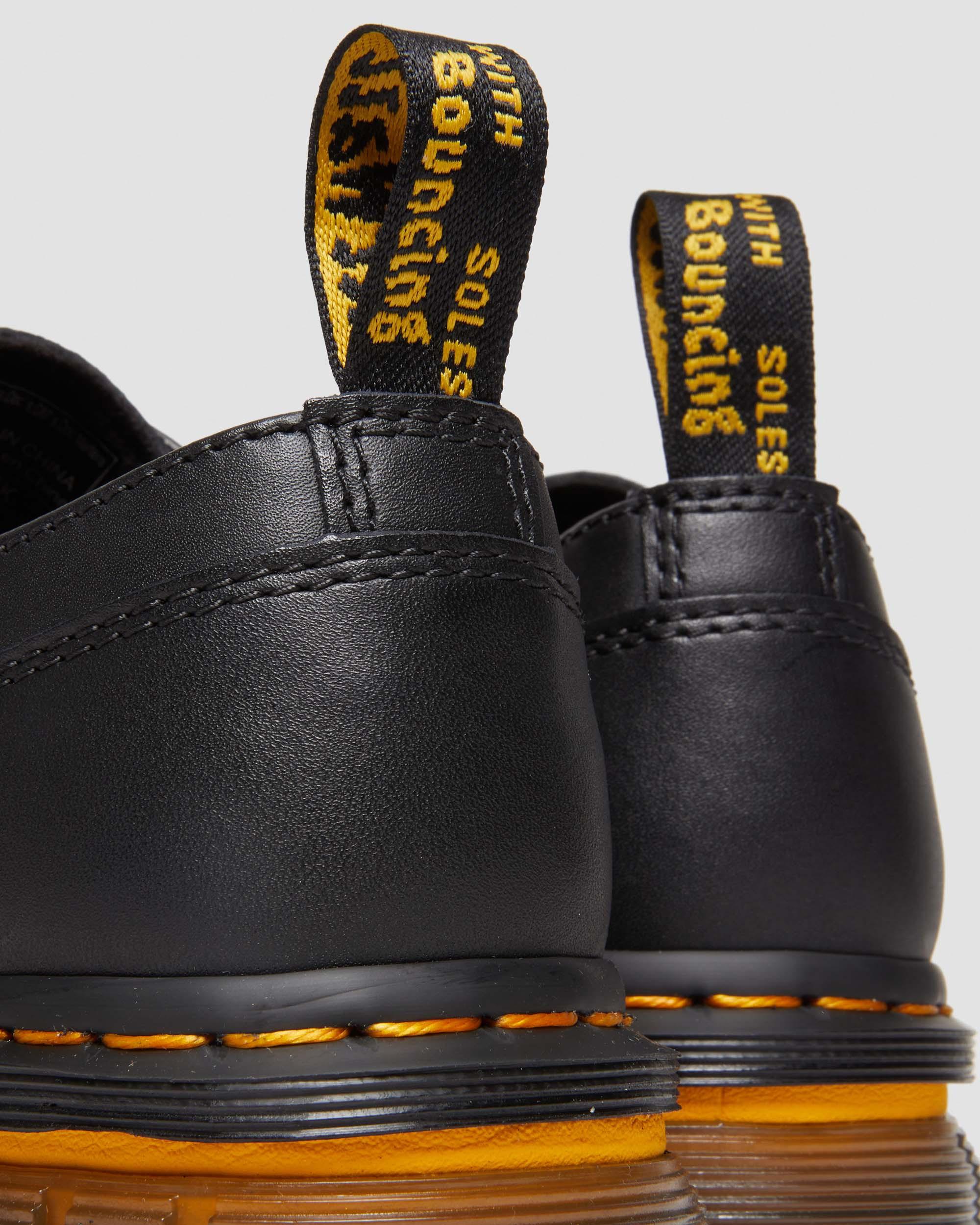 Audrick Contrast Sole Leather Platform Shoes