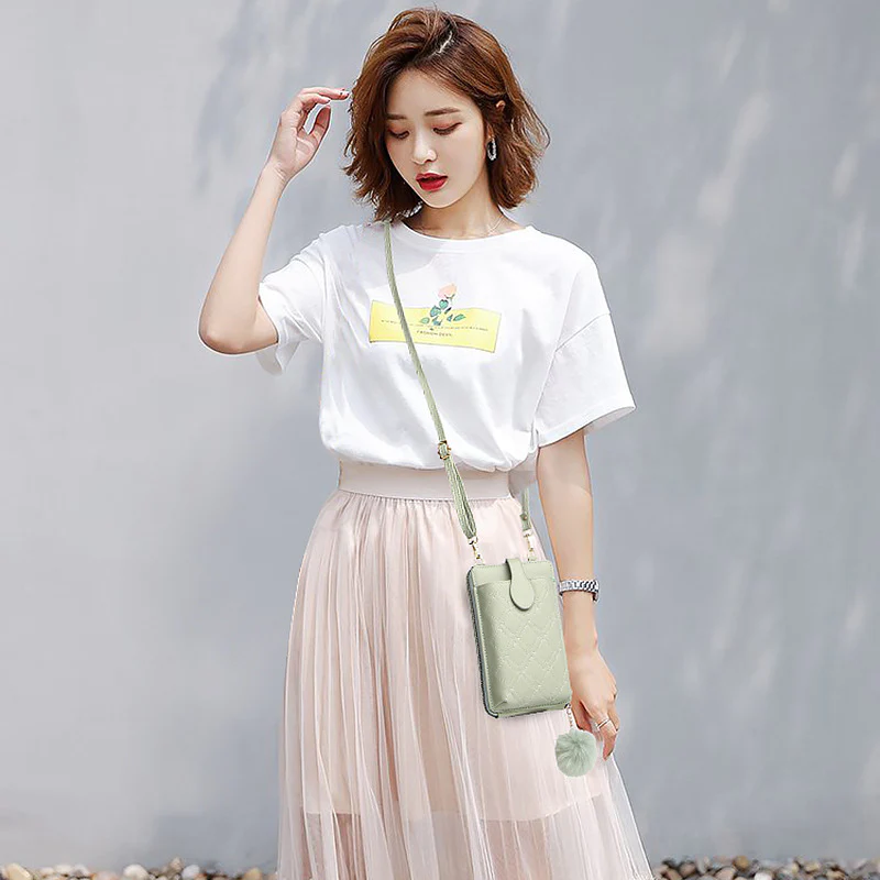 Multifunctional Elegant Embroidery Phone Bag Crossbody Bag