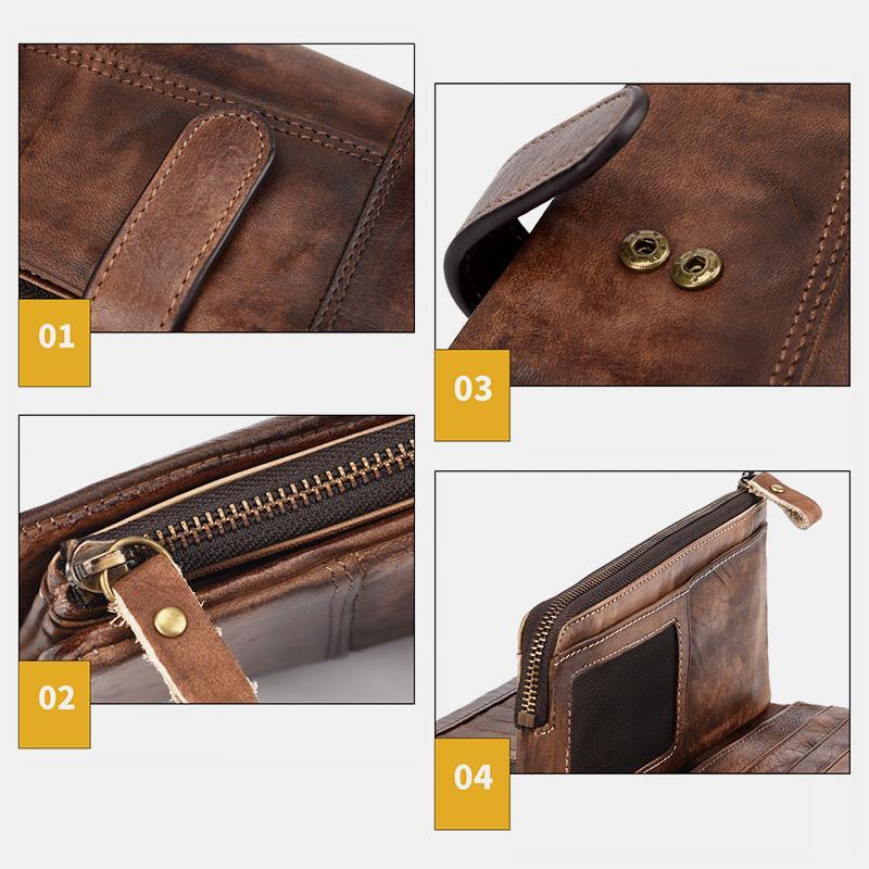 RFID GenuineLeather Long Wallet Purse