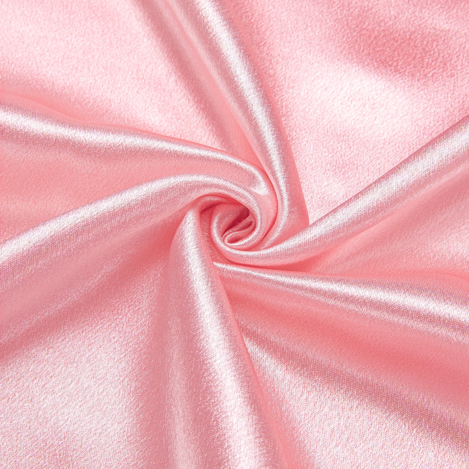 Baby Pink Satin Men's Long Sleeve Shirt