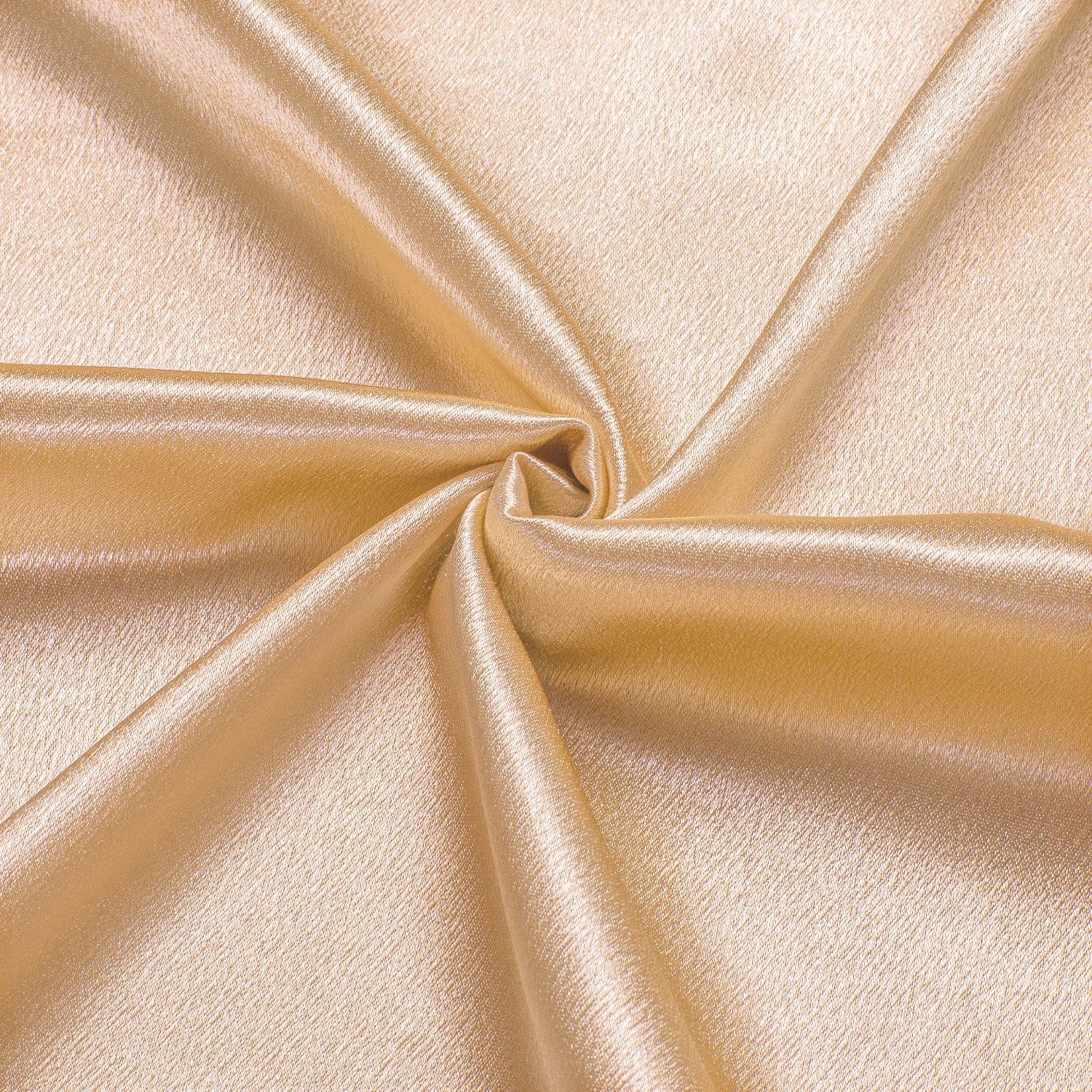 Champagne Solid Silk Men's Long Sleeve Shirt