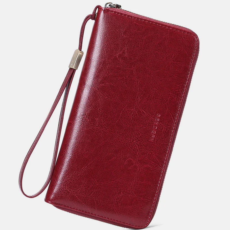 RFID Genuine Leather Large Capacity Wallet