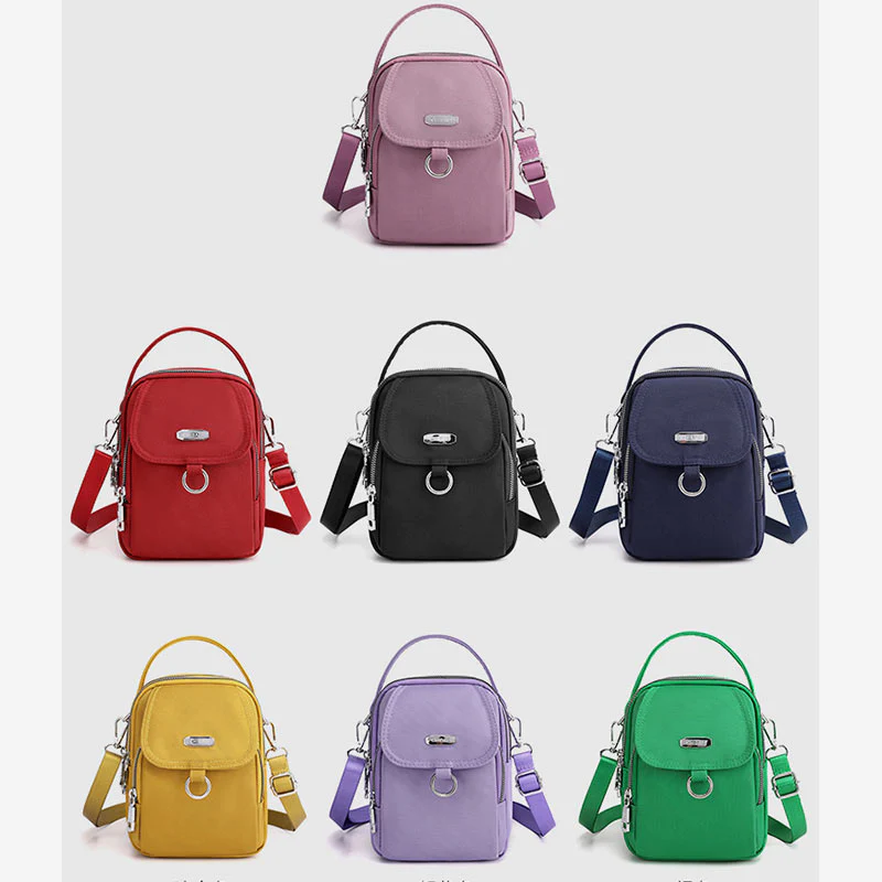 Lightweight Waterproof Multi-Pocket Crossbody Bag