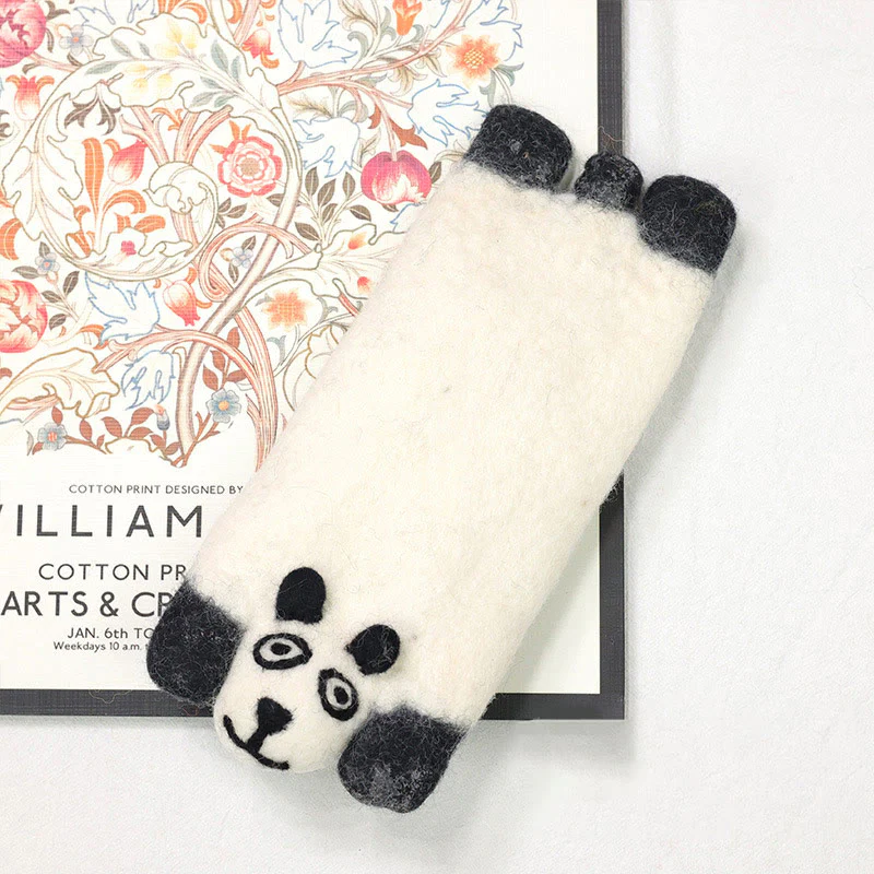 Wool Felt Phone Bag For Women Cute Animal Crossbody Bag