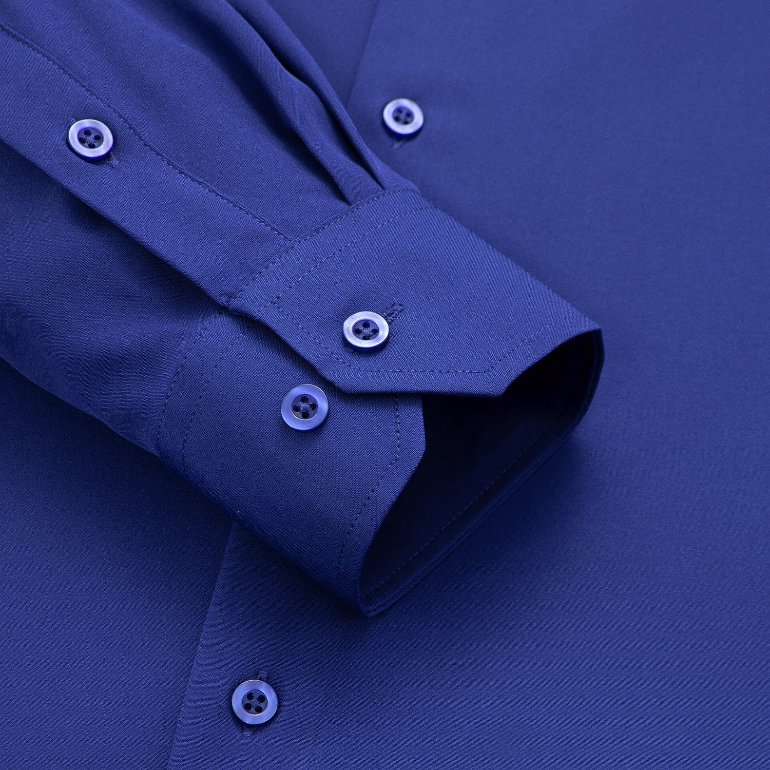 Royal Blue Solid Men's Long Sleeve Shirt