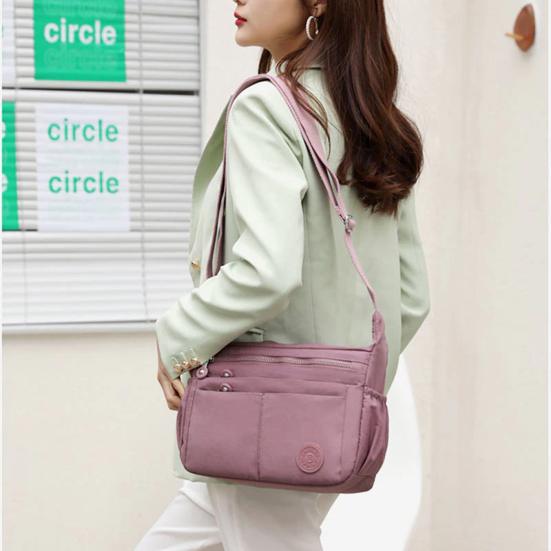 Multi-Pocket LargeCapacity Waterproof Casual Crossbody Bag Shoulder Bag
