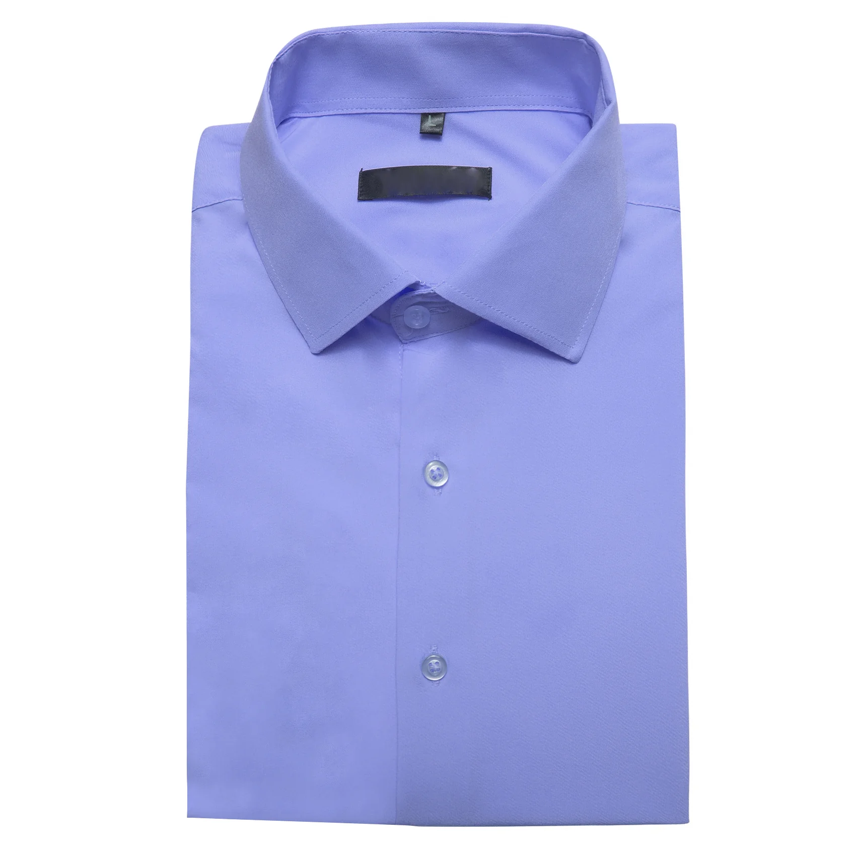 Purple Solid Silk Men's Short Sleeve Shirt