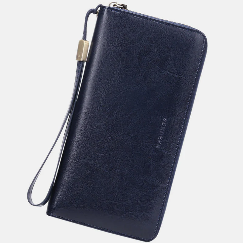 RFID Genuine Leather Large Capacity Wallet