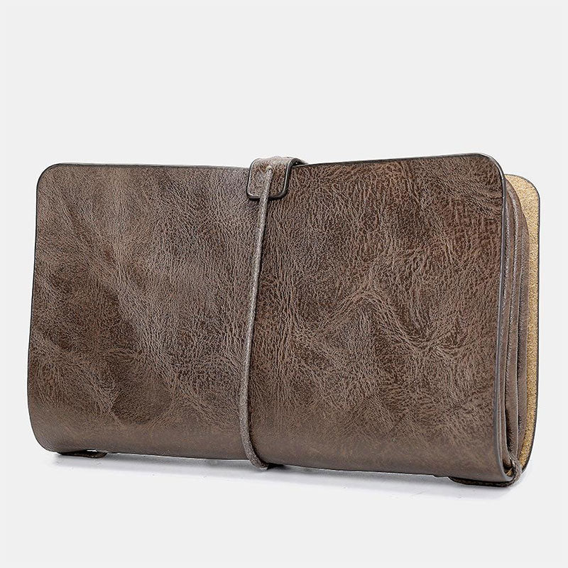 Men Vintage Multifunctional Business Long Wallet