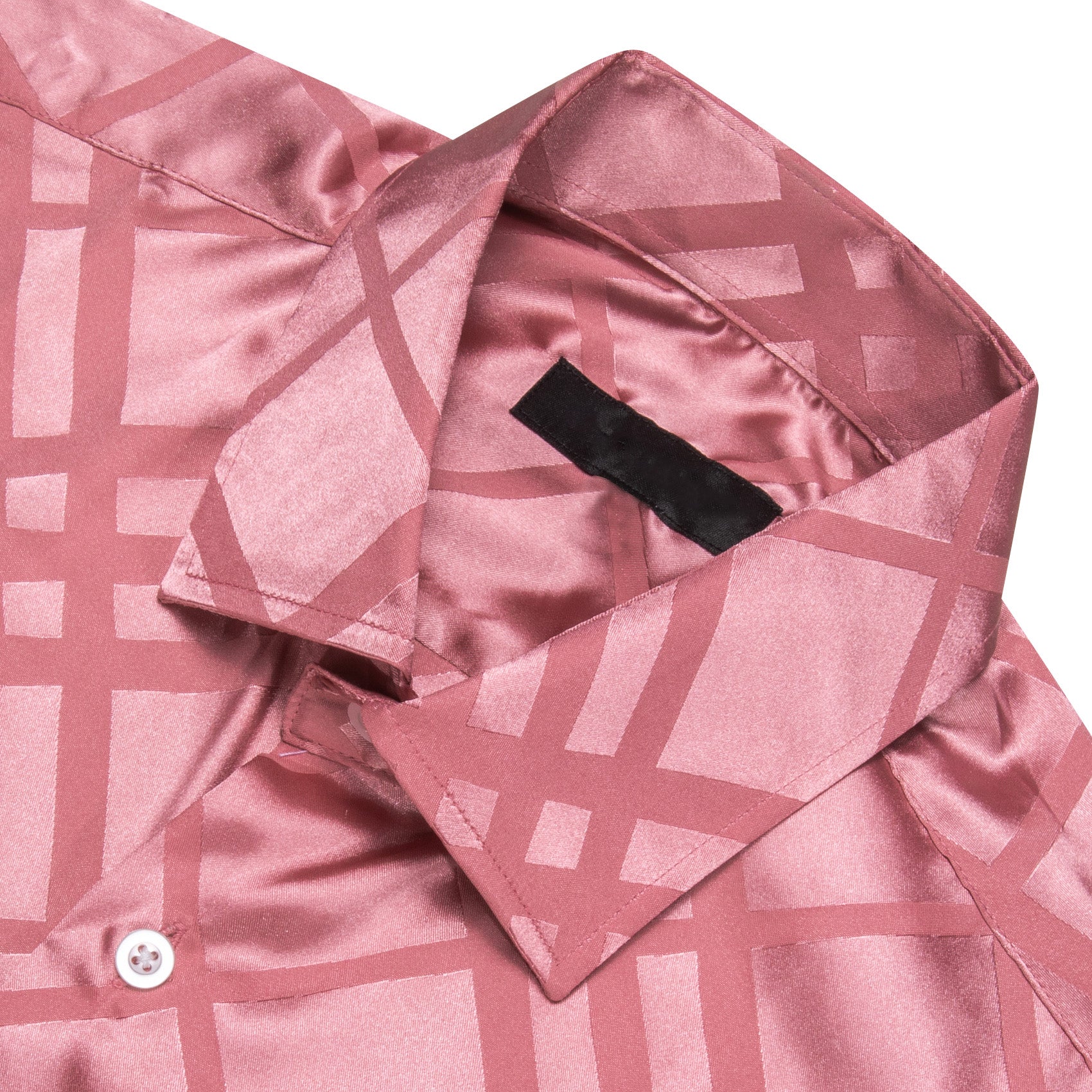 India Red Plaid Men's Long Sleeve Shirt