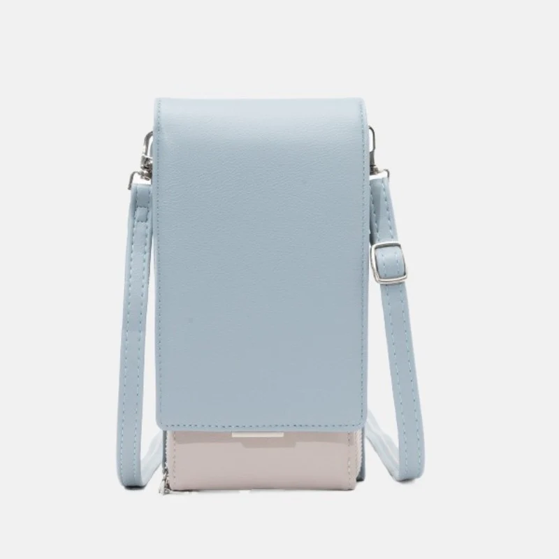 Small Cell Phone Purse Mini PU Crossbody Bag Wallet with Card Slot