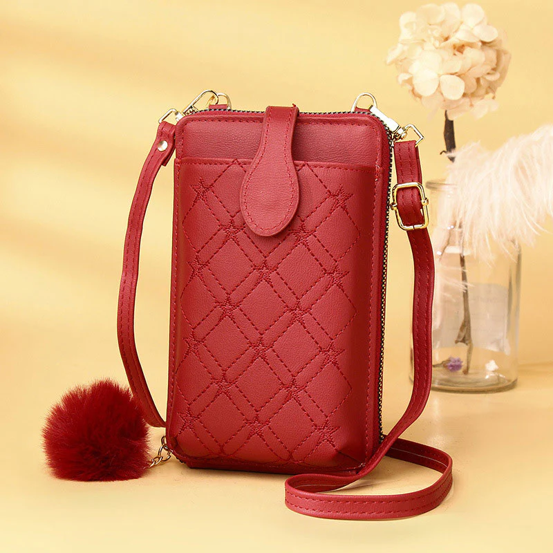 Multifunctional Elegant Embroidery Phone Bag Crossbody Bag