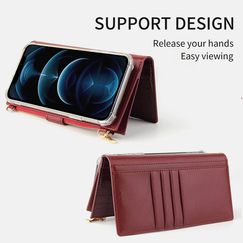 Embossing Elegant Magnetic Phone Bag Handbag Crossbody Bag