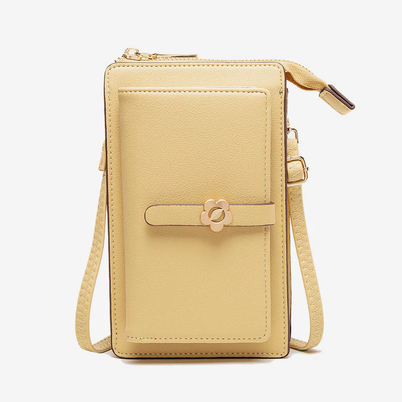 Lightweight Elegant Crossbody Phone Bag with Touchscreen Window