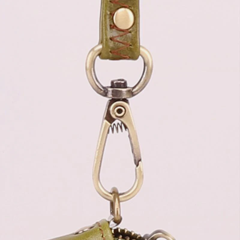 Genuine Leather Cute Retro Round Coin Purse