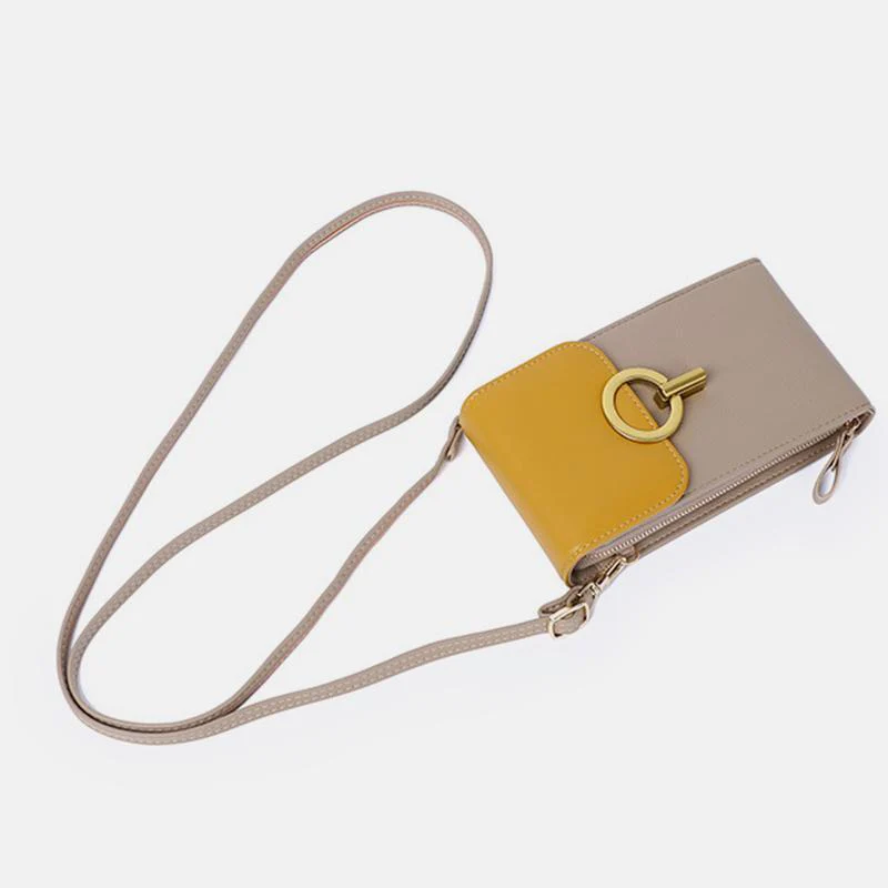 LargeCapacity Multi-Pocket Solid Phone Bag