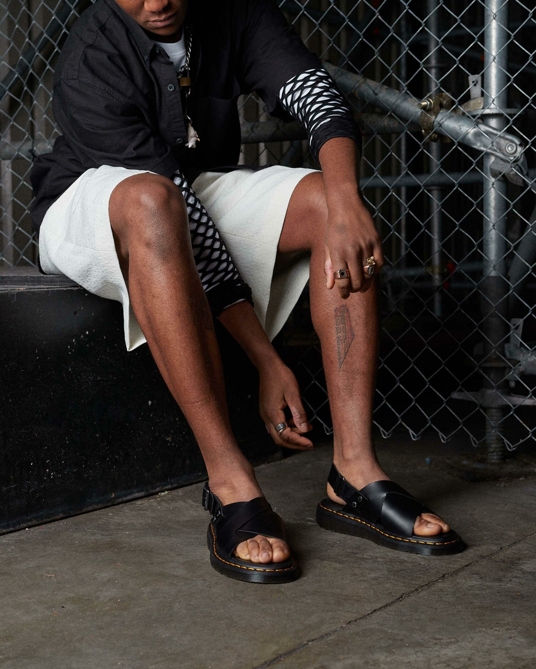 Zane Brando Leather Slingback Sandals