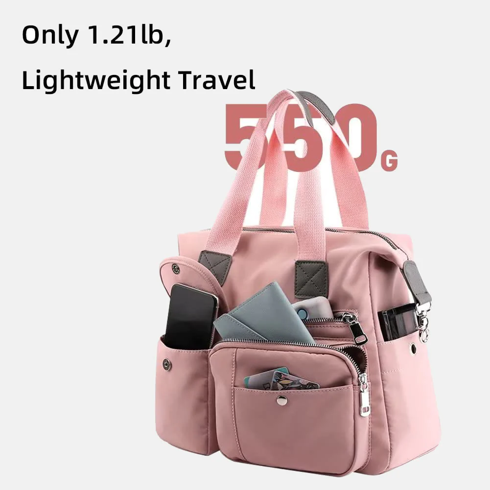 Waterproof Lightweight Multi-Pocket LargeCapacity Casual Tote CrossbodyBag