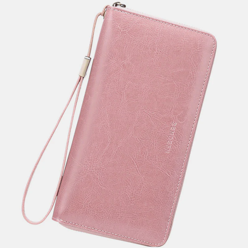 RFID Genuine Leather Large Capacity Wallet