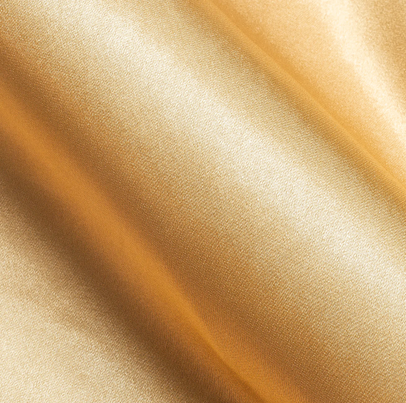 Champagne Yellow Solid Silk Men's Long Sleeve Shirt