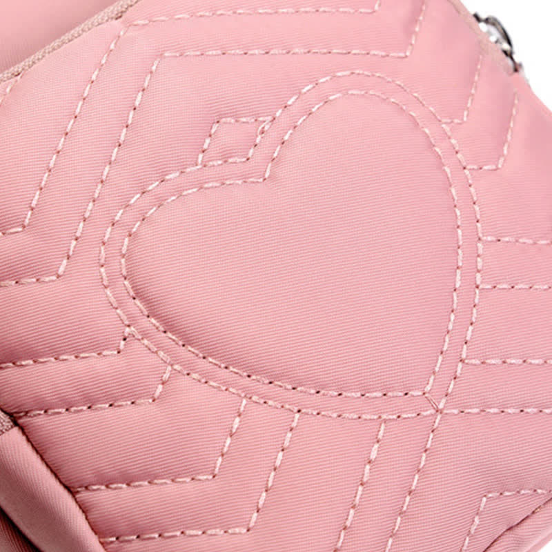 Double Compartment Cellphone Crossbody Mini Bag Lightweight Cute Shoulder Purses