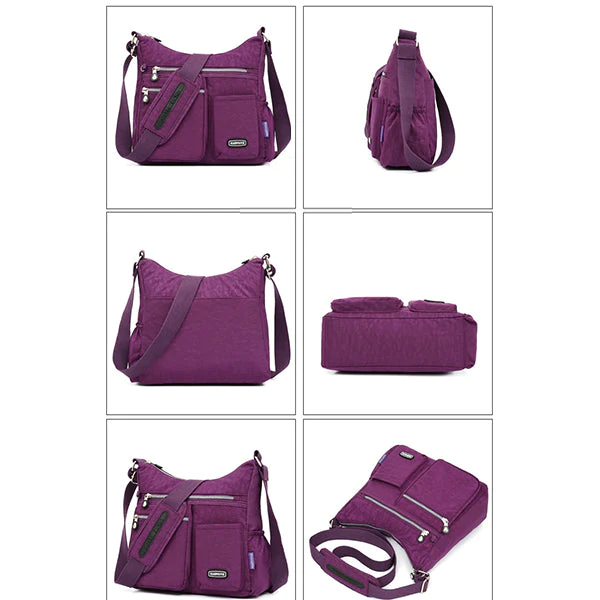 Women's Waterproof Solid Crossbody Bag