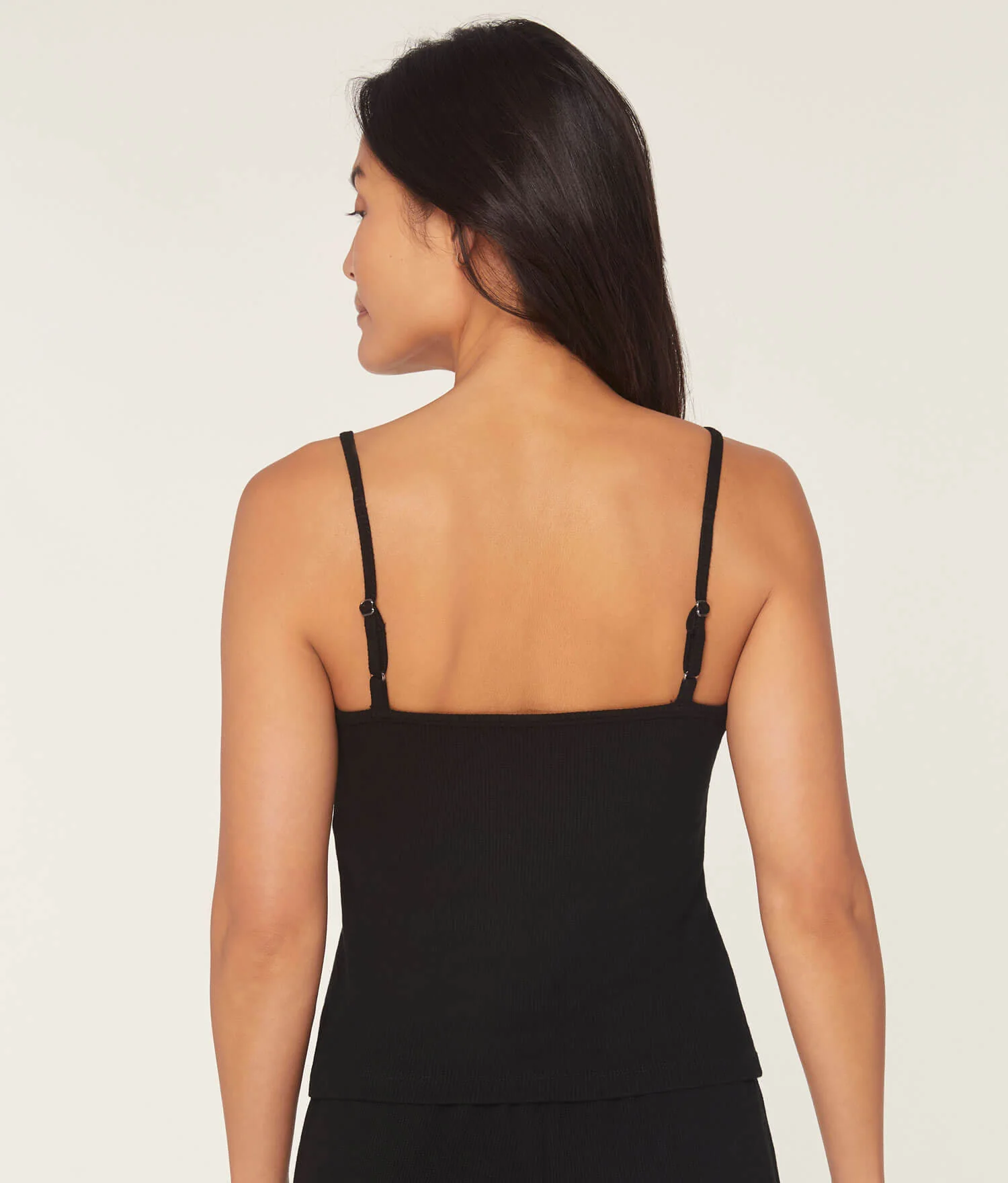 The Cami - Waffle - Black