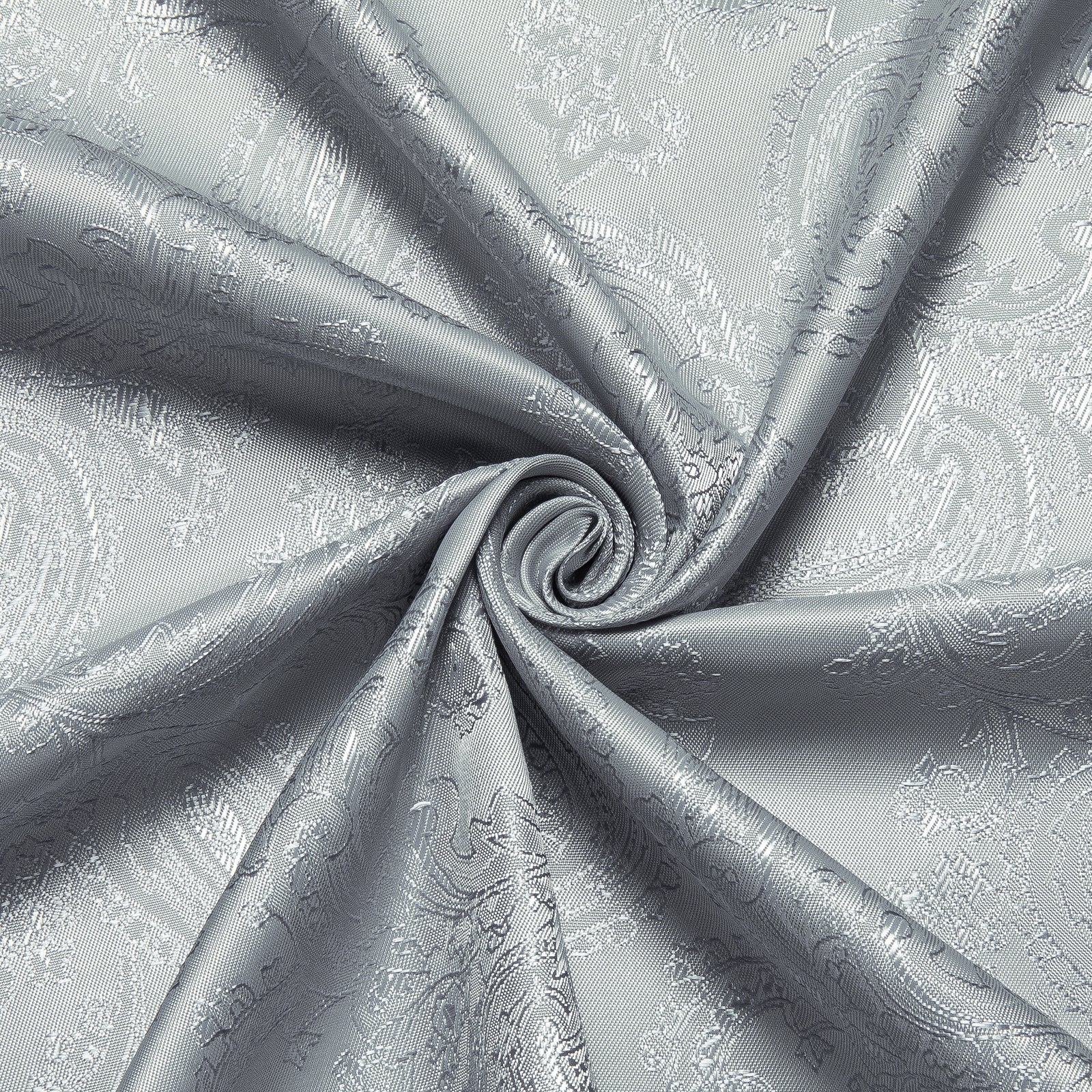 Light Grey Paisley Men's Long Sleeve Shirt