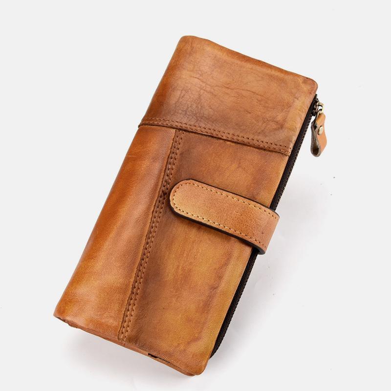 RFID GenuineLeather Long Wallet Purse