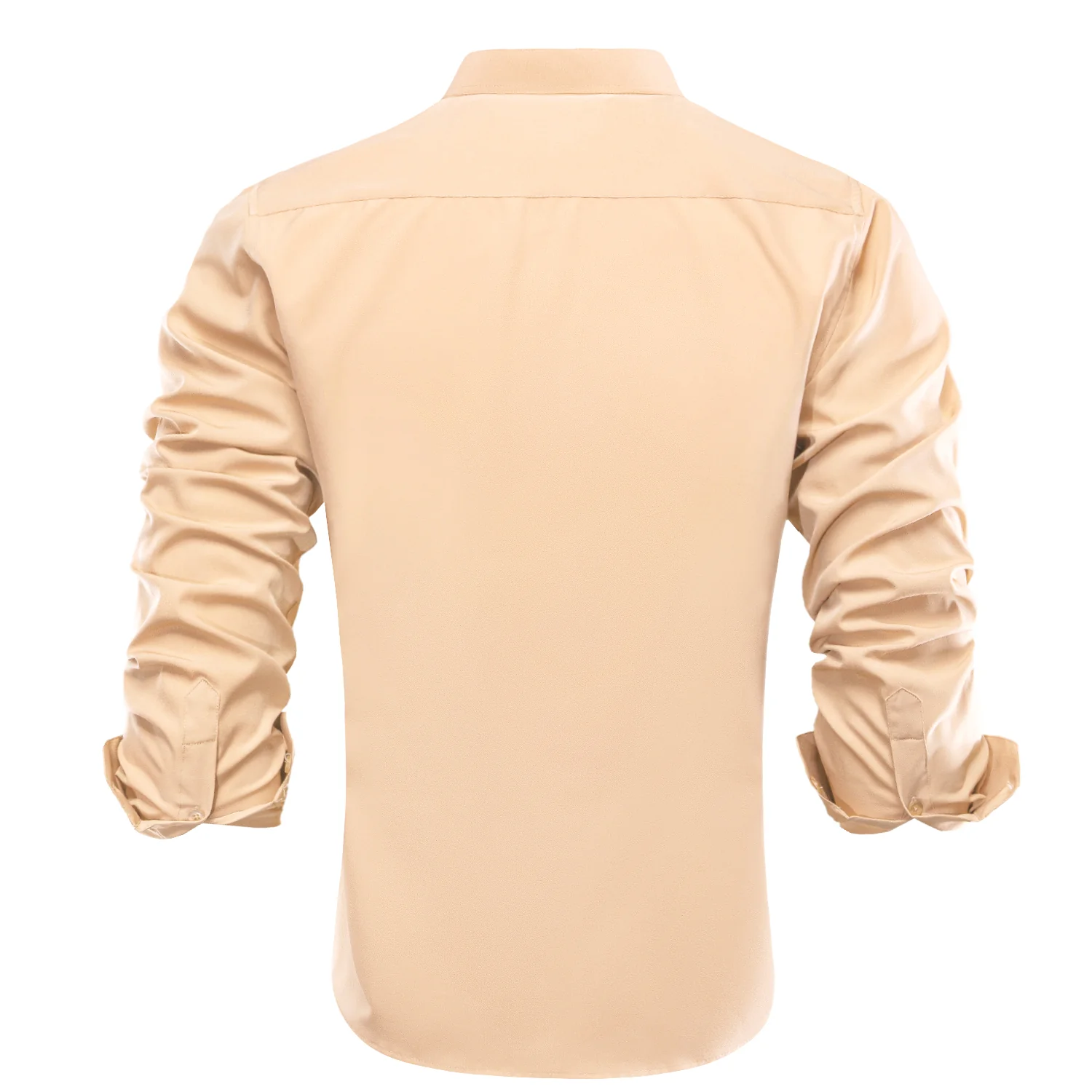 Wheat Solid Men's Long Sleeve Business Shirt