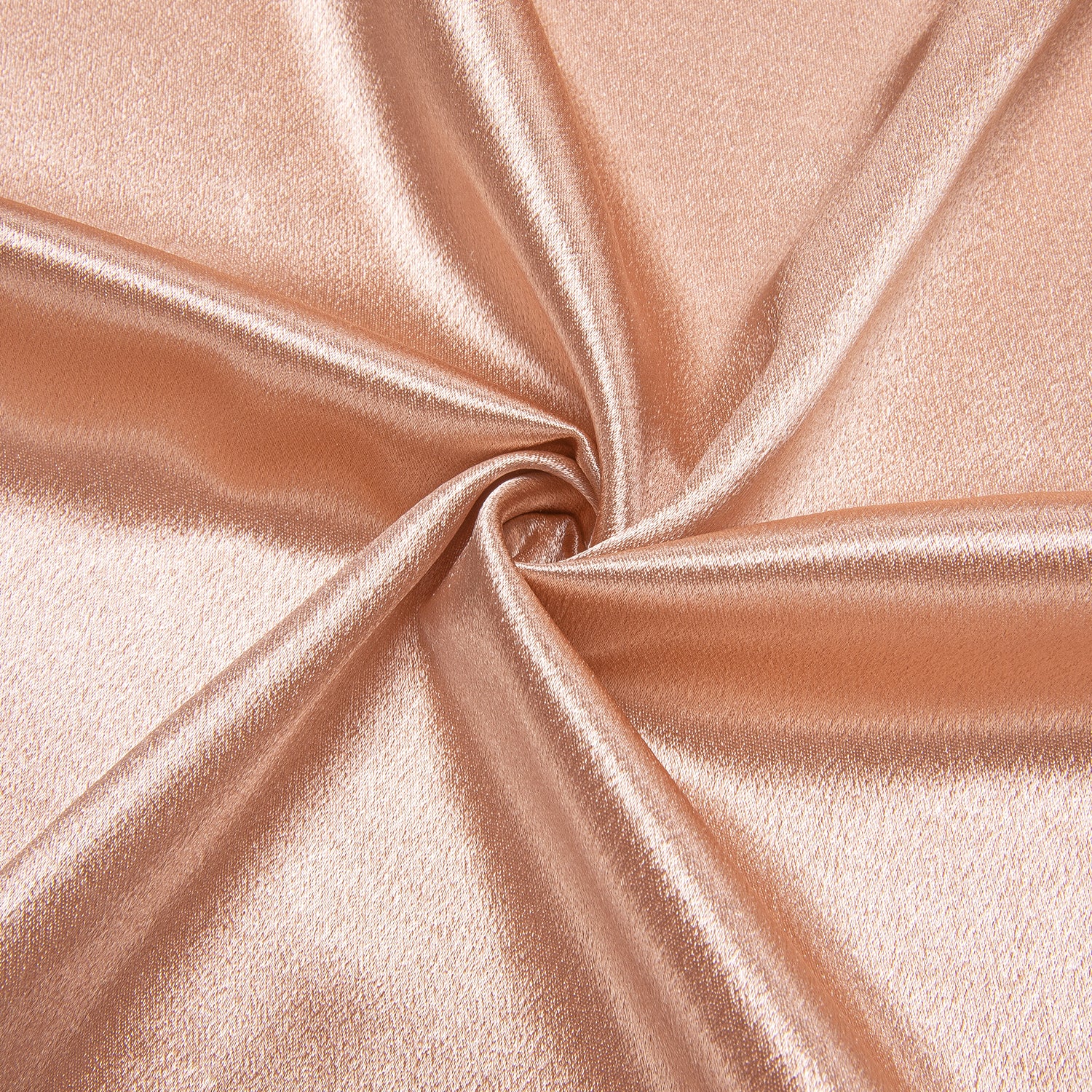 Pale Orange Solid Satin Silk Men's Short Sleeve Shirt