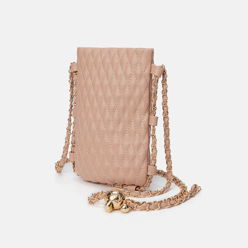 Unique Adjusting Buckle Elegant Embossing Crossbody Phone Bag