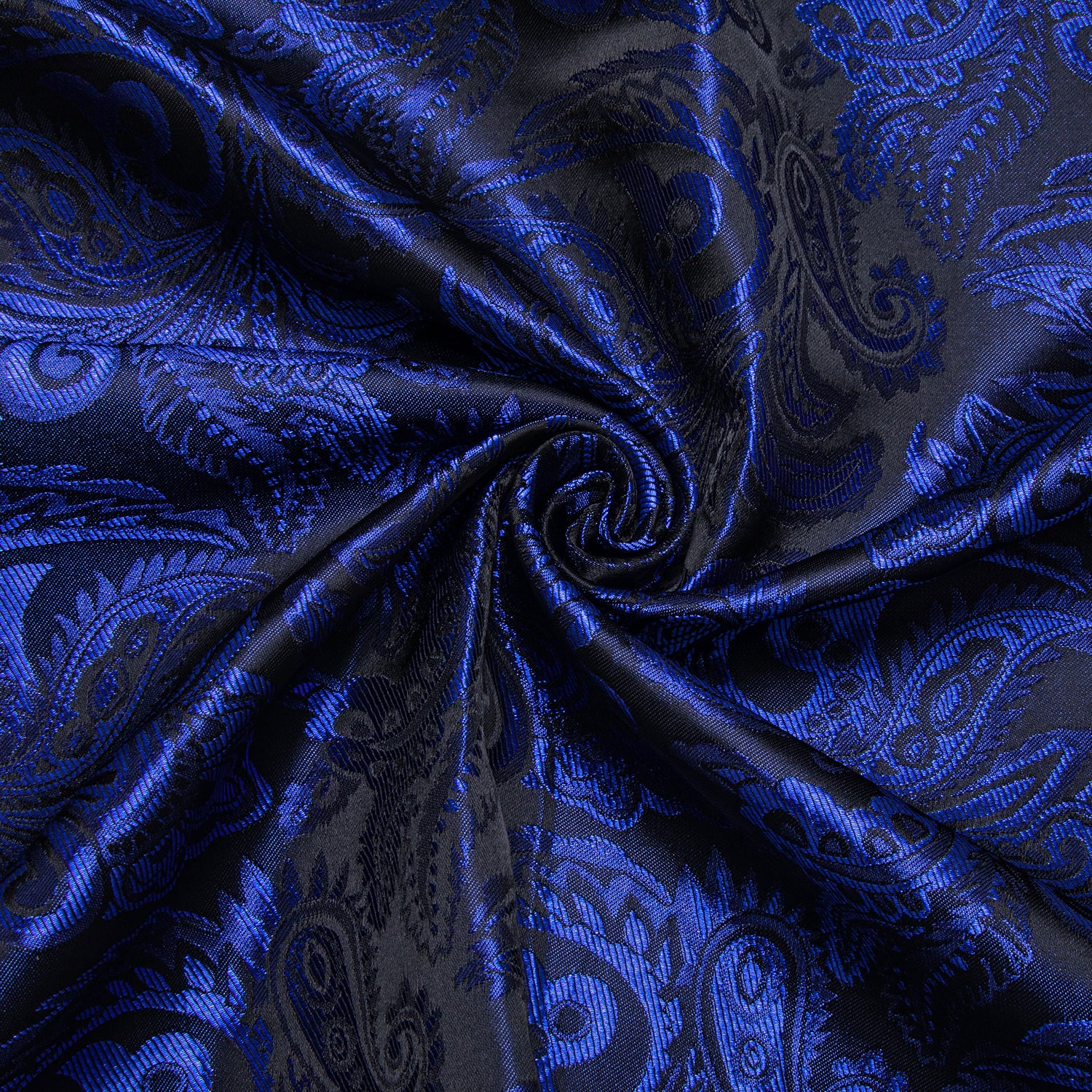 Royal Blue Paisley Long Sleeve Shirt