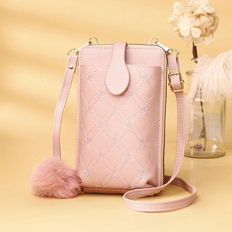 Multifunctional Elegant Embroidery Phone Bag Crossbody Bag