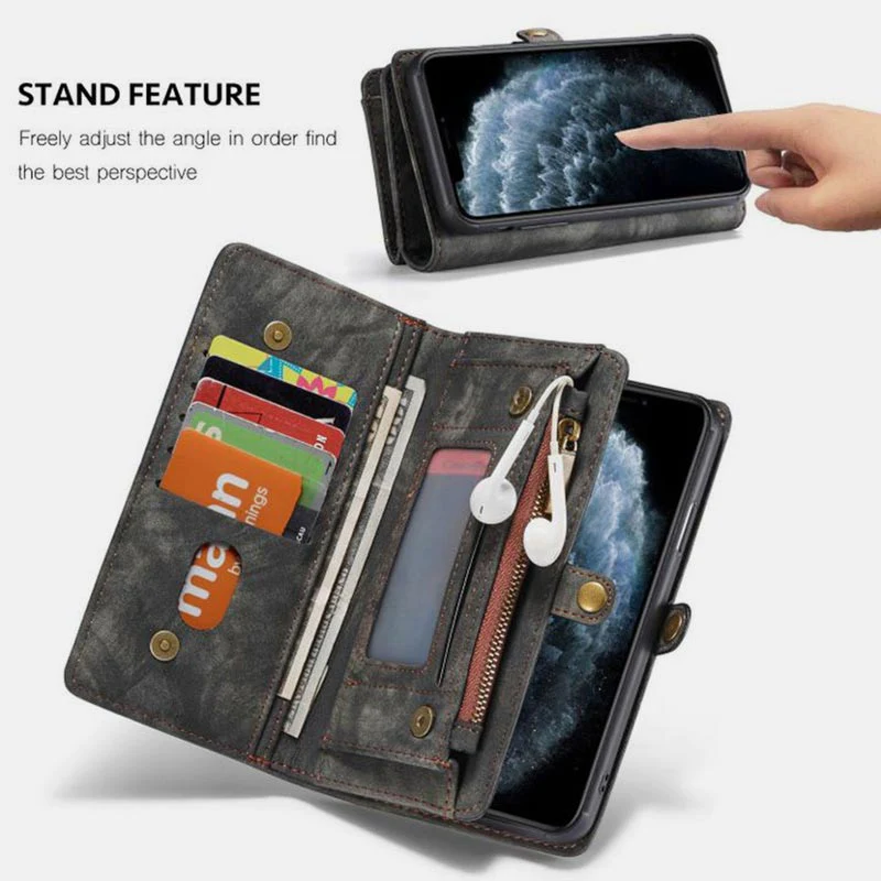 2 in 1Magnetic Wallet Detachable Case for Phone