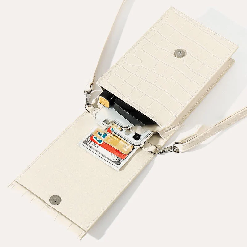 Crossbody Cell Phone Purse Women Mini PU Shoulder Bag Phone Bag