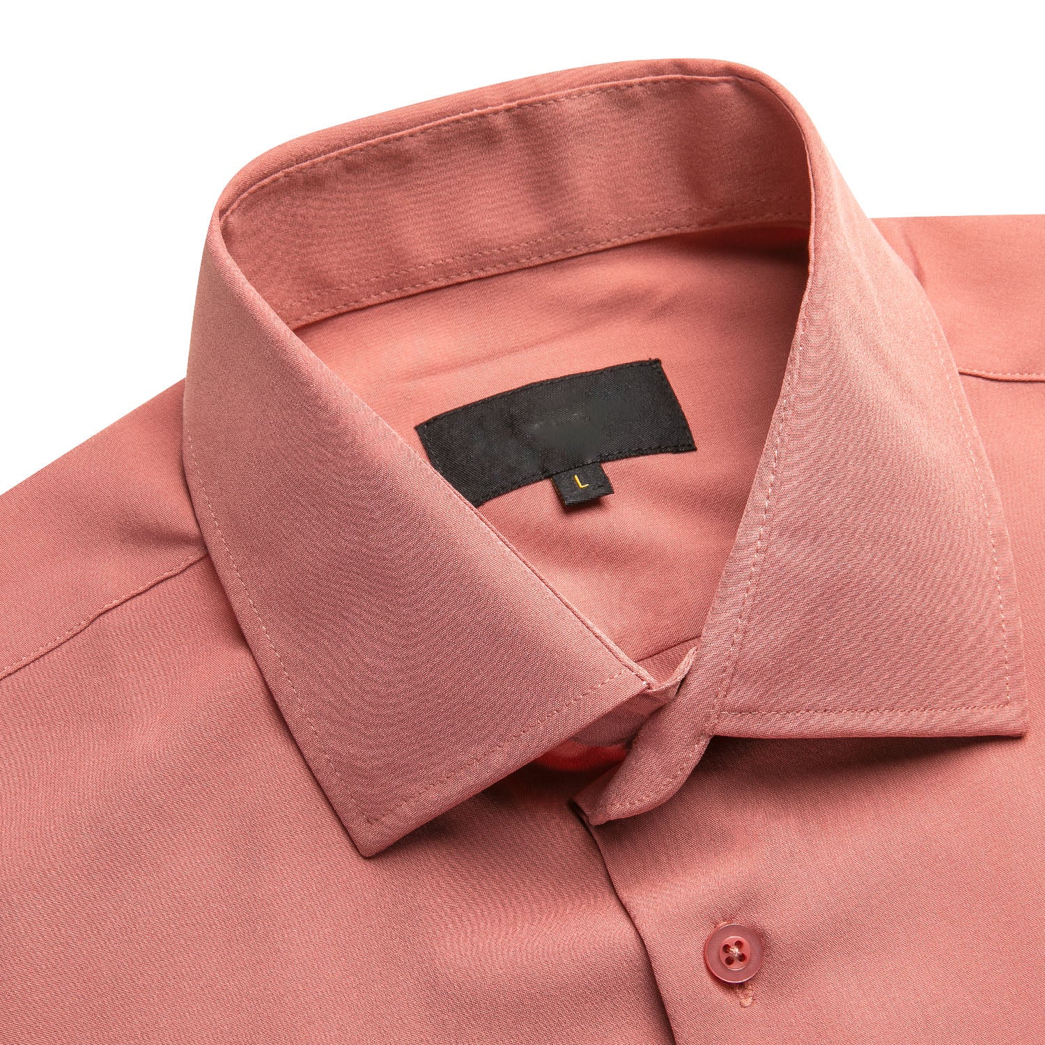 Shock Pink Solid Men's Short Sleeve Shirt