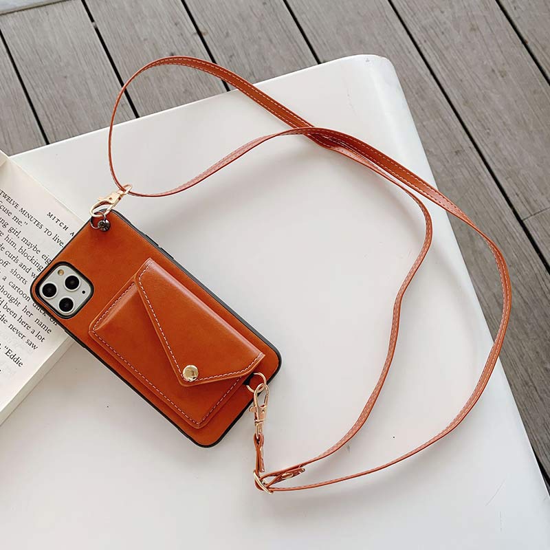 Wallet Crossbody for iPhone PU Phone Case Phone Bag with Credit Card Holder