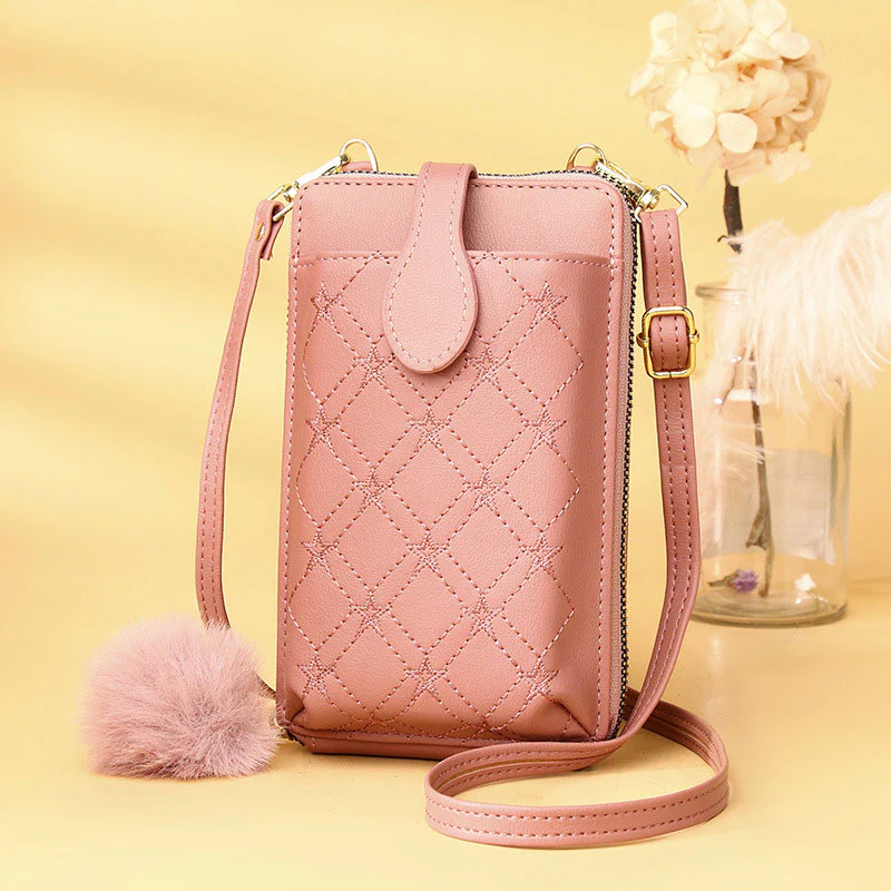 Multifunctional Elegant Embroidery Phone Bag Crossbody Bag