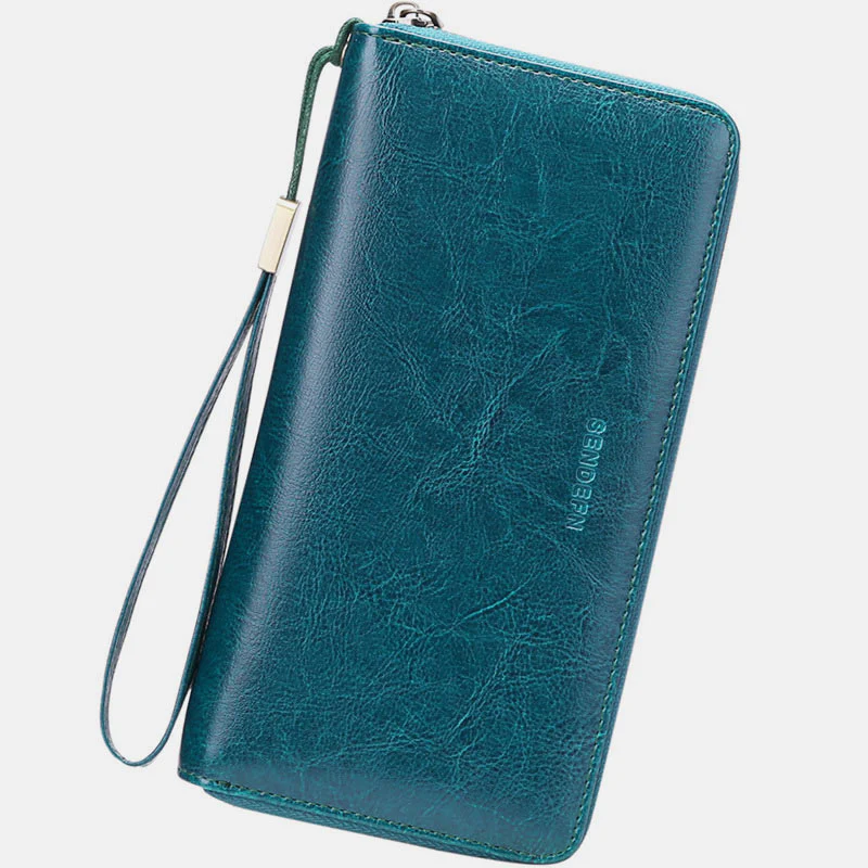 RFID Genuine Leather Large Capacity Wallet