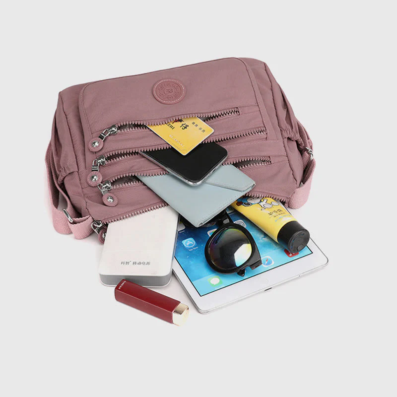 Multi-Pocket LargeCapacity Waterproof Casual CrossbodyBag