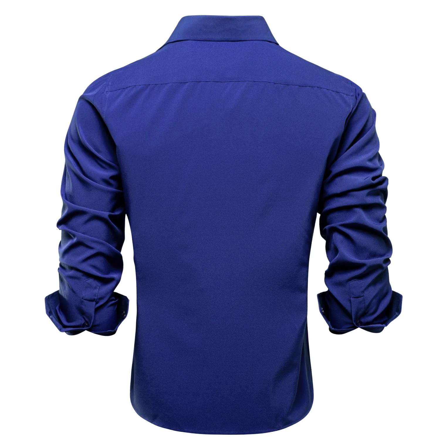 Royal Blue Solid Men's Long Sleeve Shirt