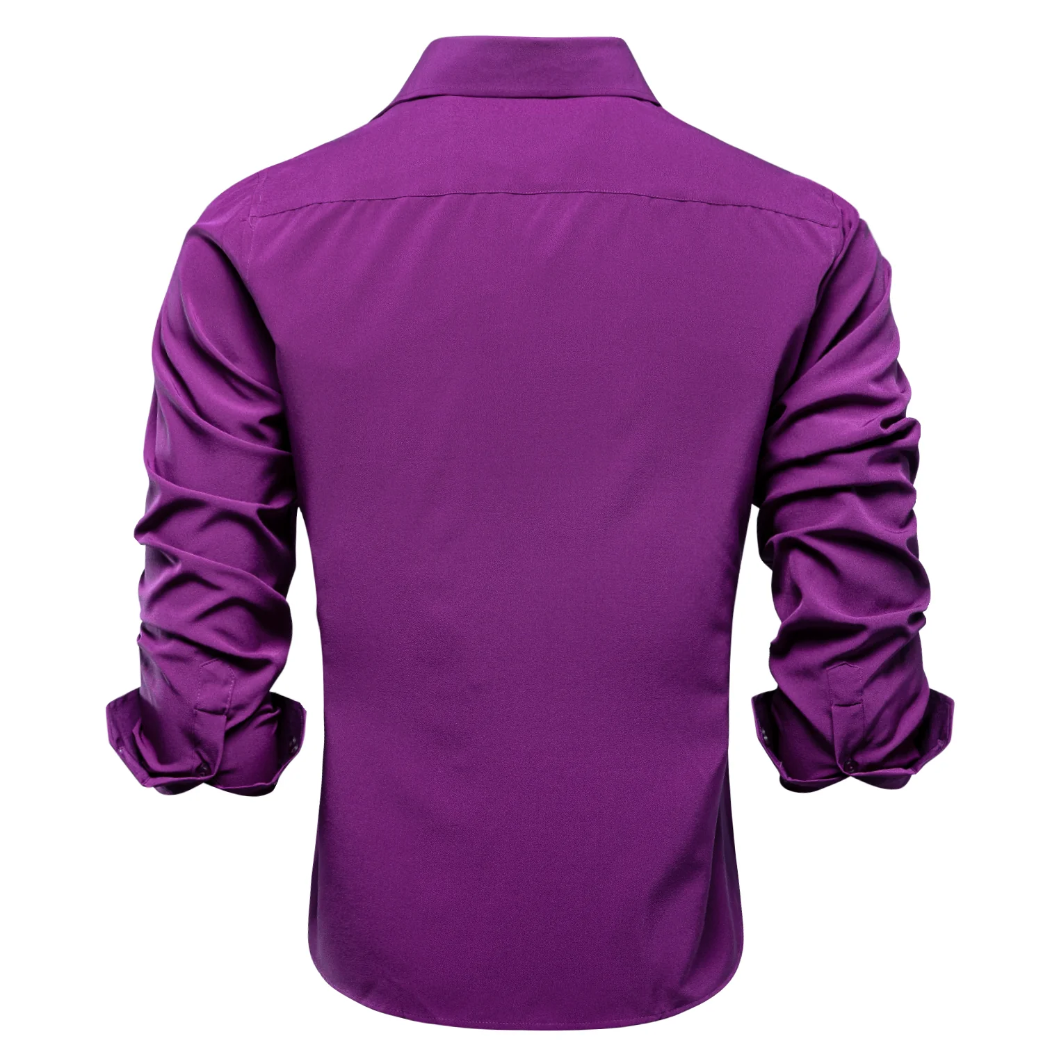 Sauce Purple Solid Men's Long Sleeve Shirt