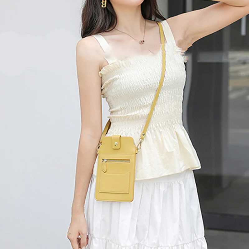 Elegant CrossbodyPhone Bag With Touch Screen
