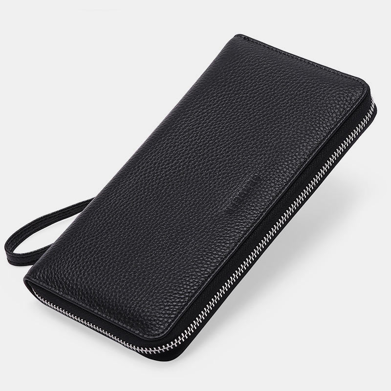 RFID Genuine Leather Large Capacity Wallet