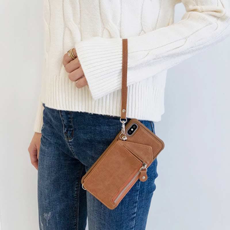 Phone Case Wallet for iPhone Leather Phone Bag with Card Holder