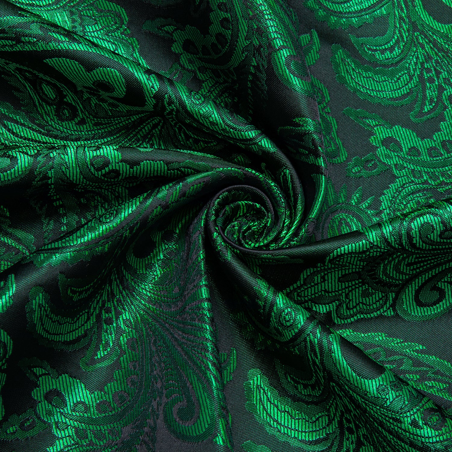 Emerald Green Paisley Long Sleeve Shirt