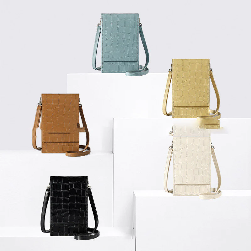 Crossbody Cell Phone Purse Women Mini PU Shoulder Bag Phone Bag