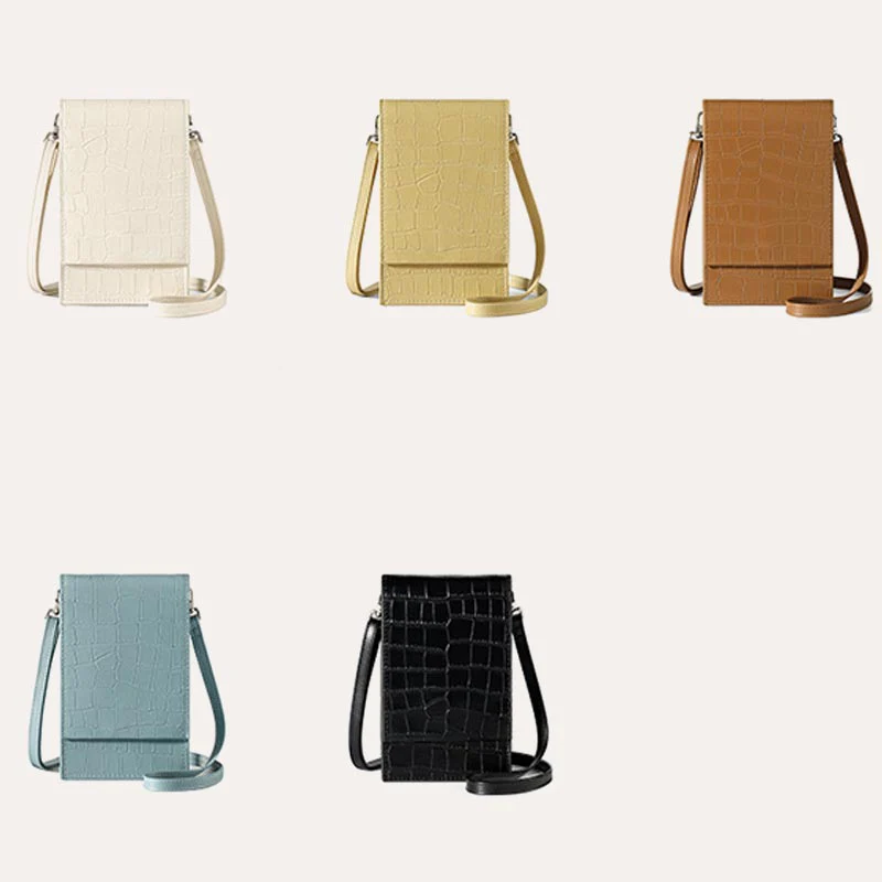 Crossbody Cell Phone Purse Women Mini PU Shoulder Bag Phone Bag