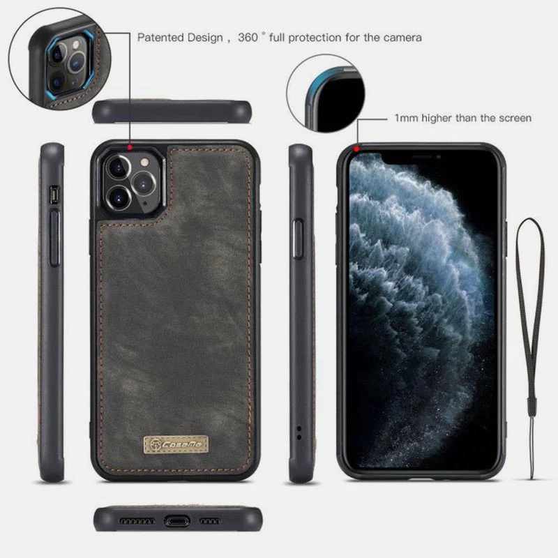 2 in 1Magnetic Wallet Detachable Case for Phone